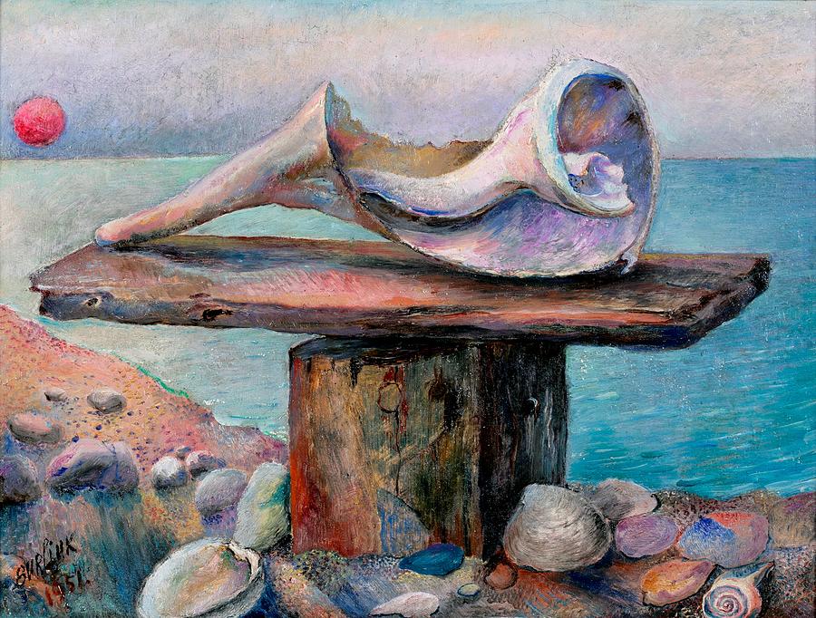 Shells - David Burliuk Digital Art by Samuel HUYNH Shells - David Burliuk Digital Art by Samuel HUYNH