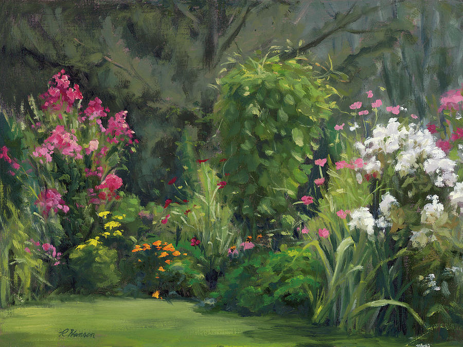Shellys Garden Painting by Rick Hansen