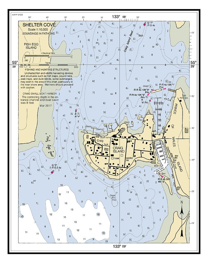 Shelter Cove Craig Island Alaska Chart 17405_2, Noaa Chart 17405 ...