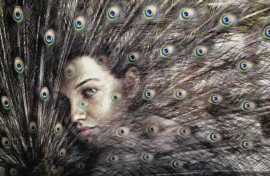 Peacock Mixed Media - Shelter by Jacky Gerritsen