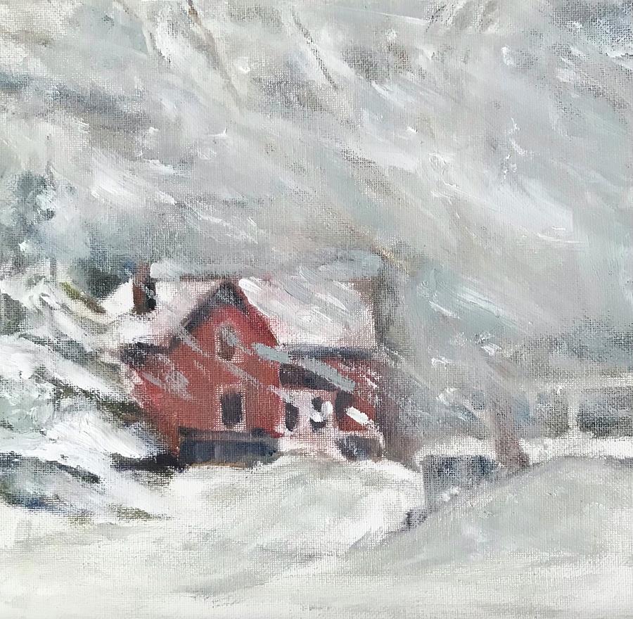 Sheltered from the storm Painting by Liz Lasky