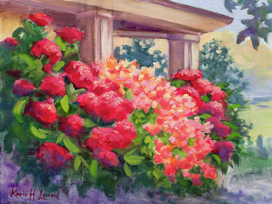 Sheltering At Home, Summer Garden Painting