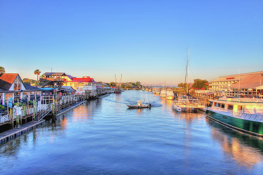 Shem Creek - Charter Boat Fishing Photograph by Steve Rich - Fine Art ...