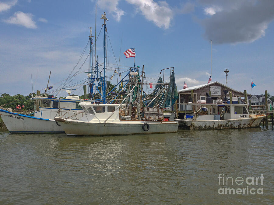 Shem Creek Seafood Photograph by Dale Powell