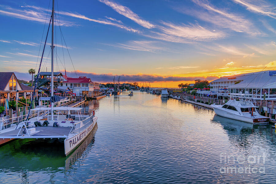 Shem Creek Sunset Photograph by Bee Creek Photography - Tod and Cynthia ...