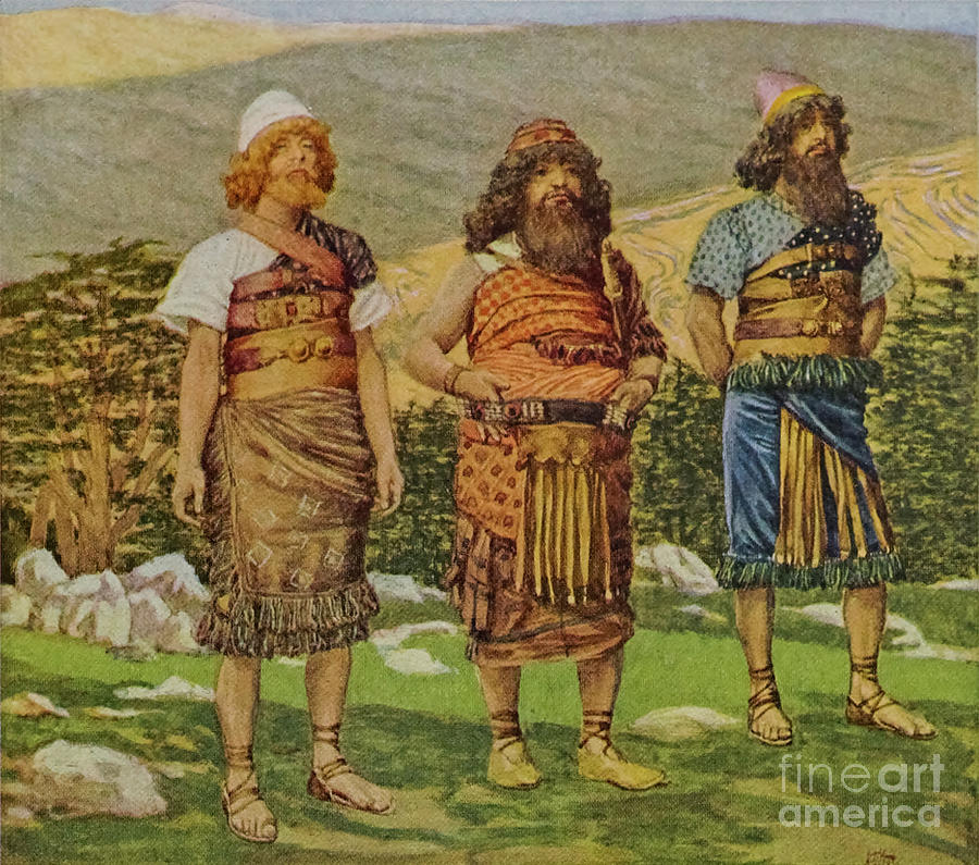 SHEM, HAM AND JAPHETH. Genesis. ix. 18.k1 Drawing by Historic