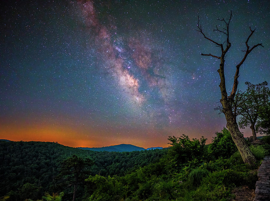 Shenandoah National Park Photograph - Shenandoah Milky Way by Mark Papke