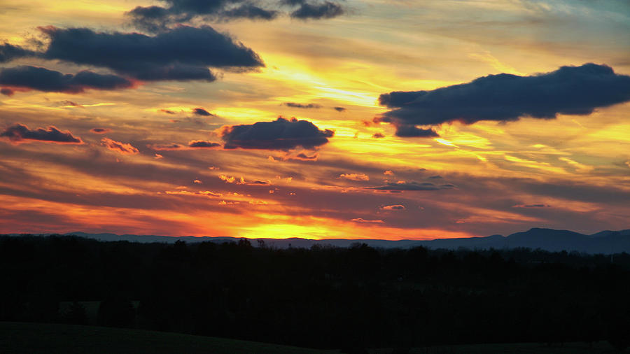 Shenandoah Sunset Sky 4 Photograph By Daniel Beard - Fine Art America