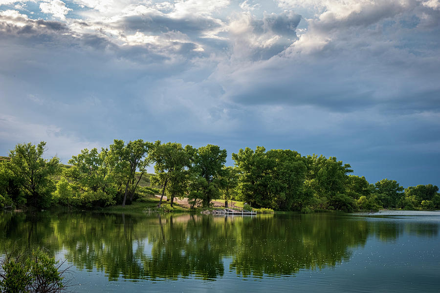 Sheridan State Fishing Lake near Hoxie Kansas Photograph by Mary Lee Dereske