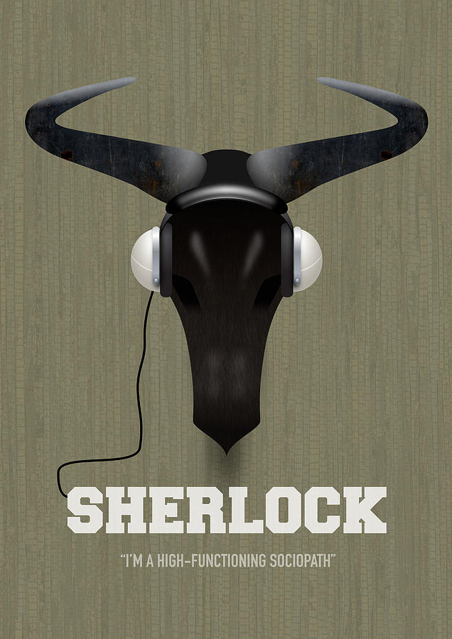 Sherlock - Alternative Film Poster Digital Art by Movie Poster Boy