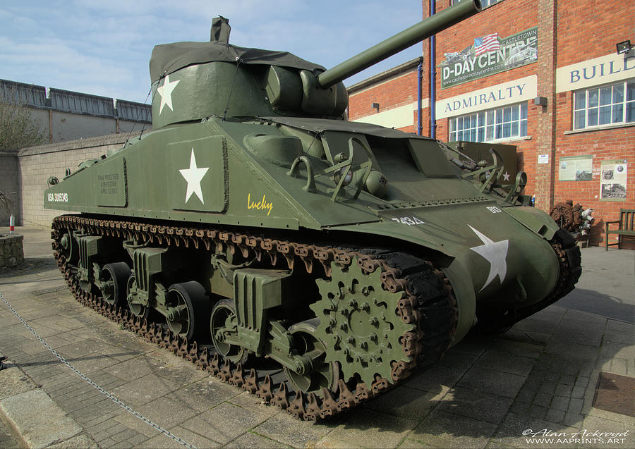 American Sherman Tank of WWII Photograph by Alan Ackroyd