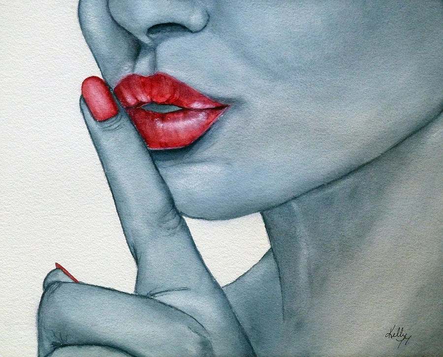Shhh...whisper Painting by Kelly Mills