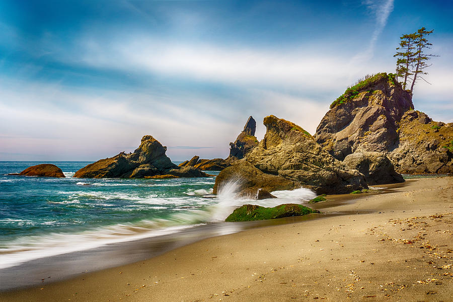 Shi Shi Beach Rocks Photograph by Amanda Jones