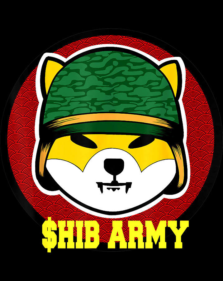 SHIB ARMY Shiba Inu coin png  Digital Art by Minh Trong Phan 
