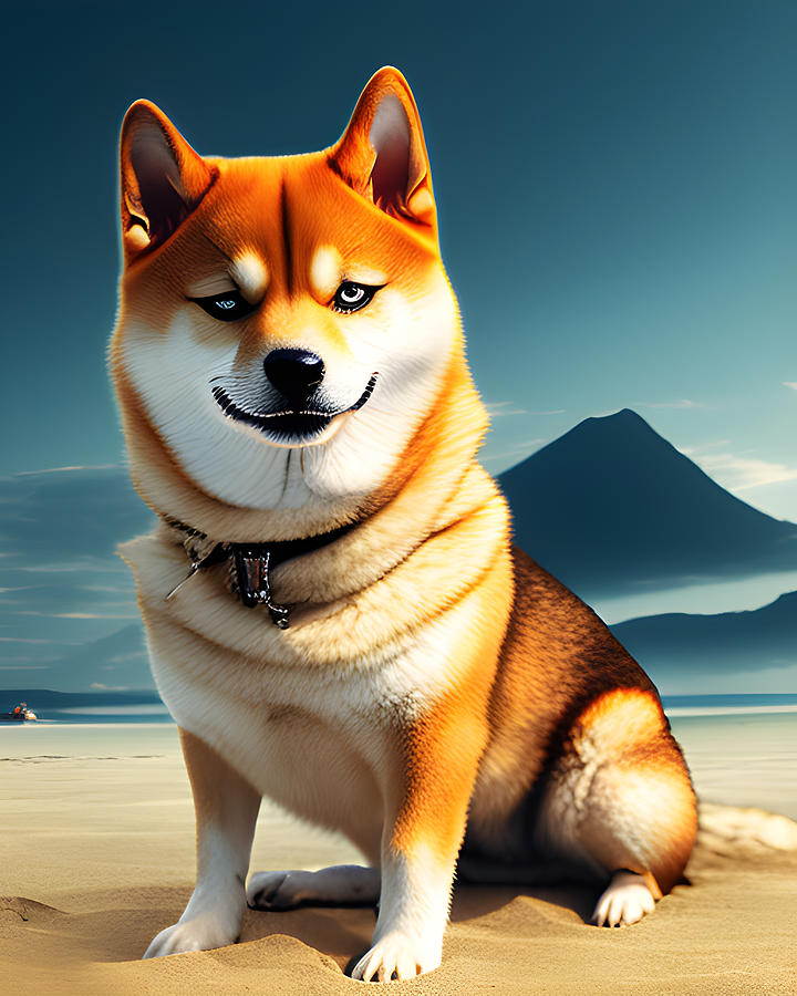 Shibainu #1 Digital Art by Marco Lermer - Fine Art America