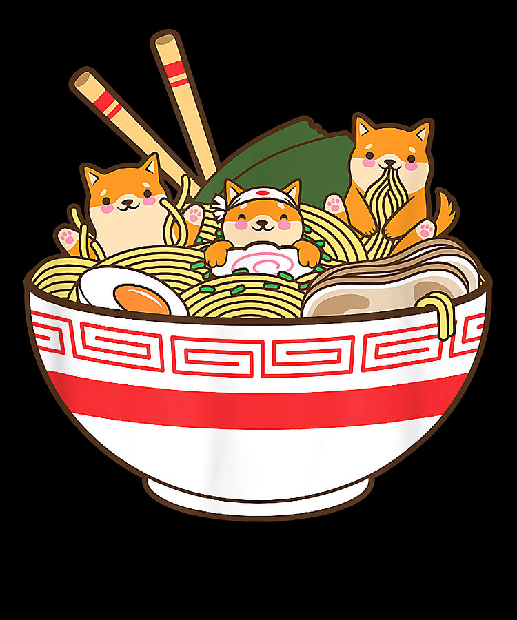 Premium Photo | Cute kawaii girl eating chinese noodles or ramen anime  manga cartoon style