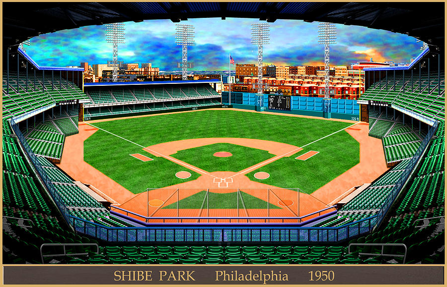 Shibe Park 1950 T-Shirt by Gary Grigsby - Pixels