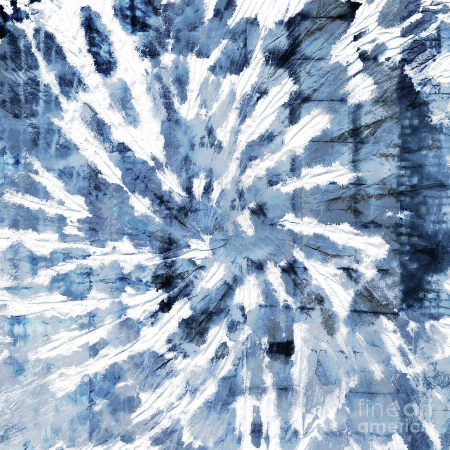 Shibori Love Painting by Mindy Sommers