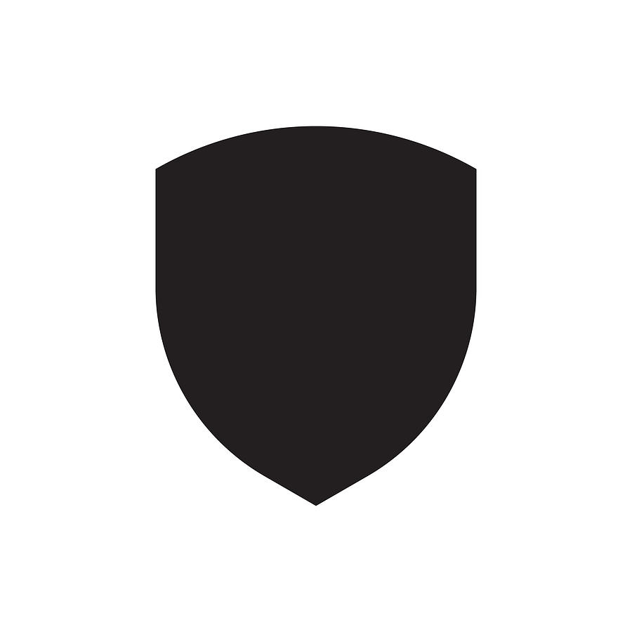 Shield Logo symbol Drawing by Exdez