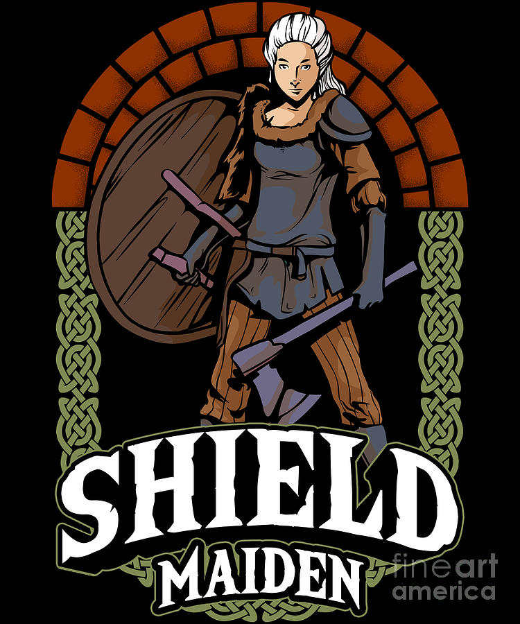 Viking Shield Maiden | Art Board Print