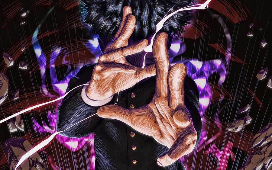 Shigeo Kageyama Manga Mob Psycho Mob Kageyama Shigeo Mobu White T Poison Digital Art By