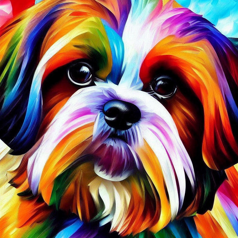 Shih Tzu Digital Art by Bob Smerecki - Pixels