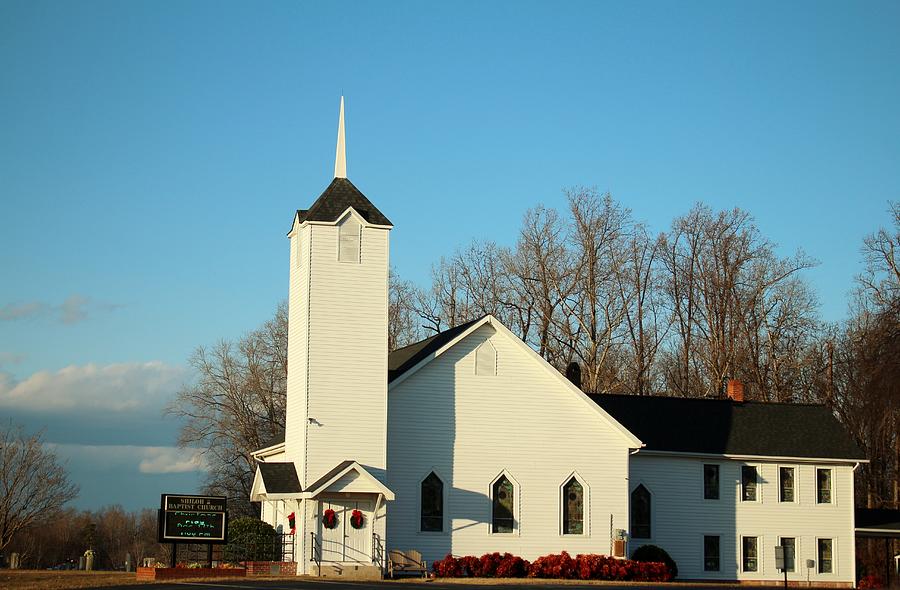 Shiloh Baptist Church At Christmas Photograph by Cynthia Guinn