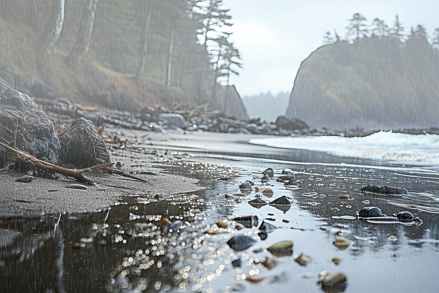 Shimmering Shoreline Photograph by Bill Posner