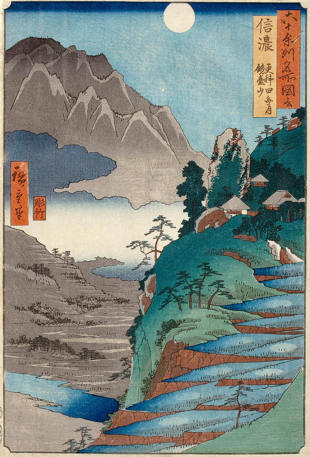 Shinano Painting by Hiroshige - Fine Art America