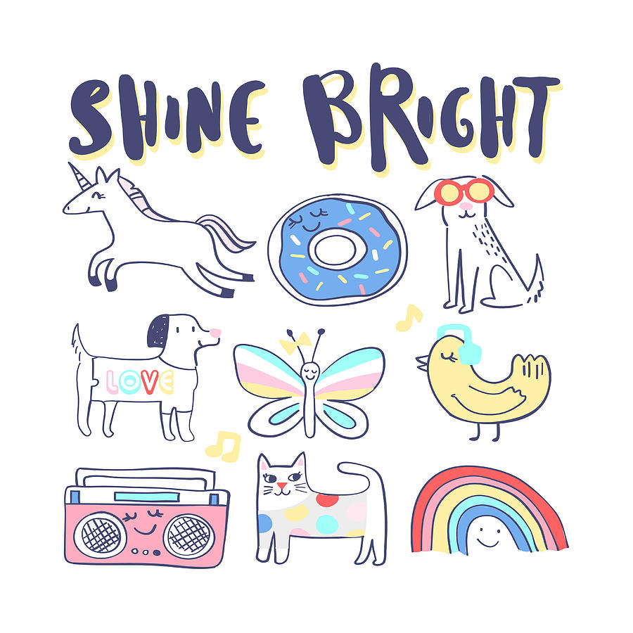 Shine Bright Drawing by Beautify My Walls
