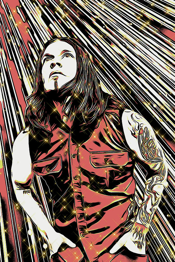 Shinedown Brent Smith Art Burning Bright Digital Art by The Rocker