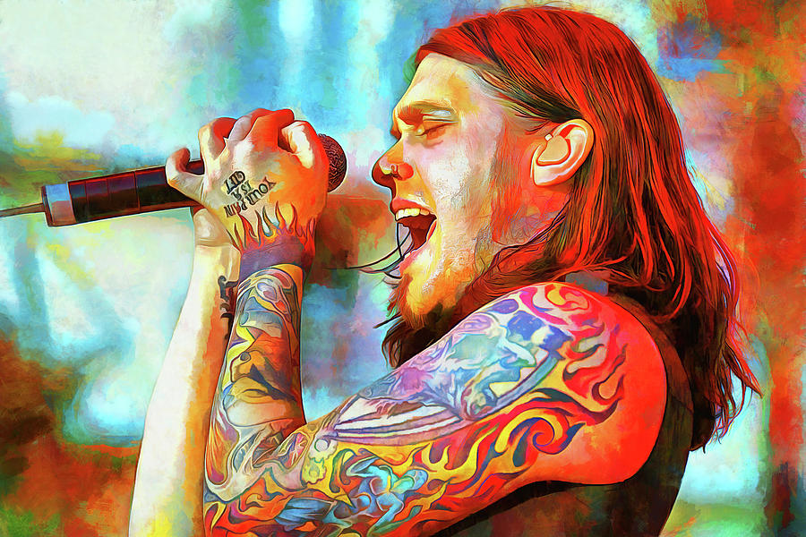 Shinedown Brent Smith Art Fly From The Inside Digital Art by The Rocker ...