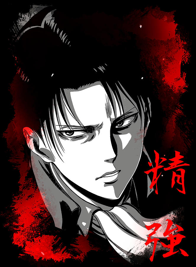 Shingeki no Kyojin Levi Poster Copy Painting by Georgia Price