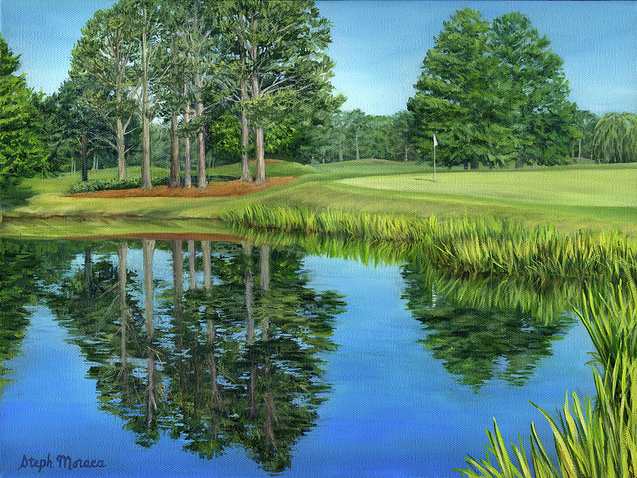 Orlando Painting - Shingle Creek Reflections by Steph Moraca