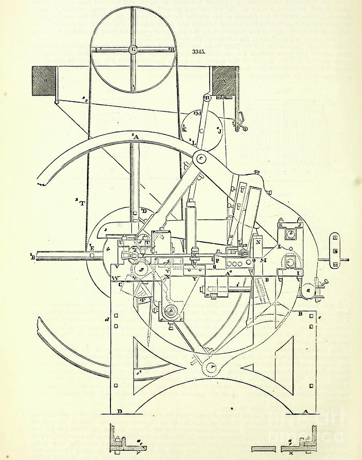 SHINGLER, BURDEN'S PATENT b2 Drawing by Historic Illustrations - Fine ...