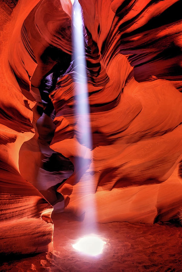 Shining Light Into The Heart Of Antelope Canyon Photograph by Gregory Ballos
