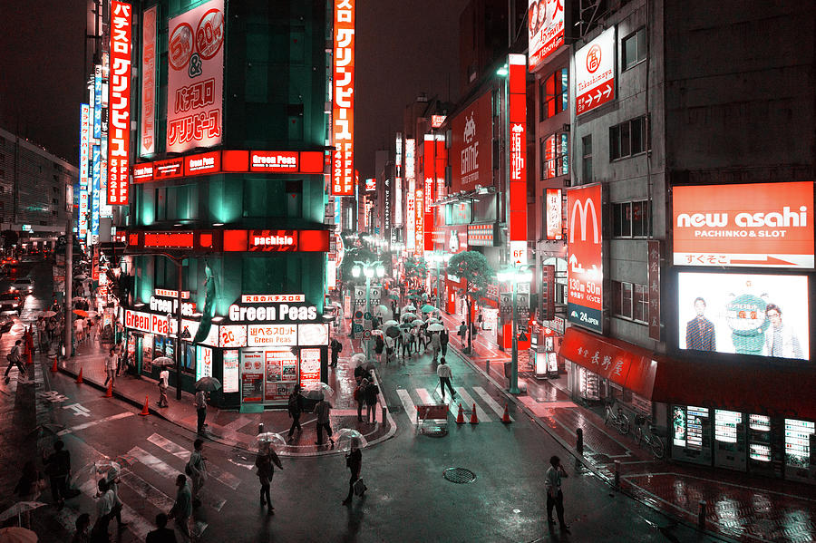 Shinjuku at night, Tokyo Photograph by Eugene Nikiforov