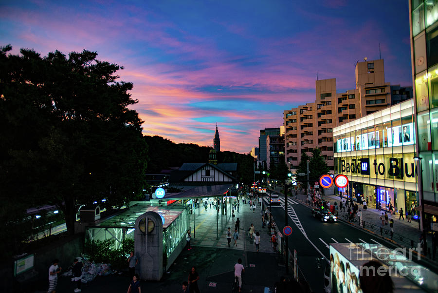 Shinjuku Sunset - 2 Photograph by David Bearden