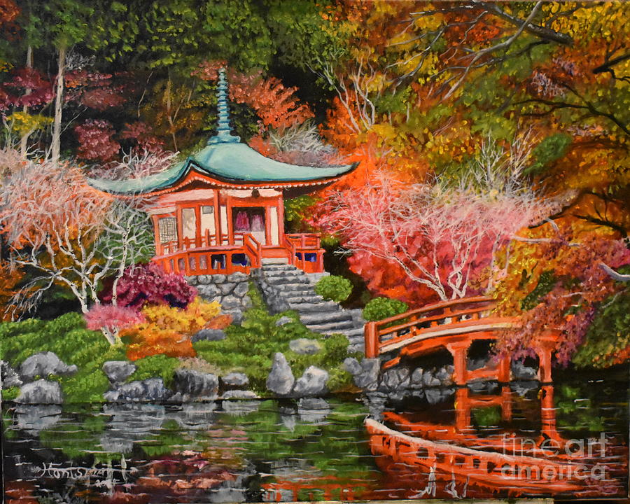 Shinto Shrine Painting by John Huntsman