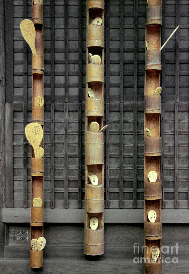 Shinto shrine traditions - Rice Paddles II Photograph by Sharon Hudson