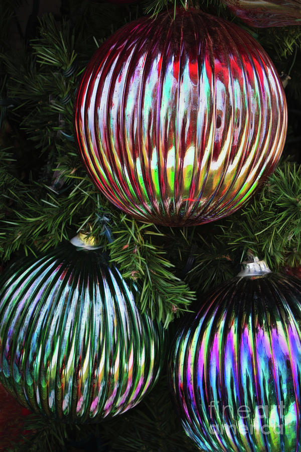 Shiny Holiday Decorations Photograph by Roslyn Wilkins
