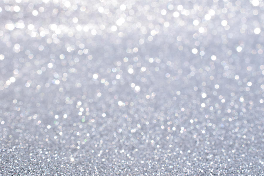 Shiny Of Silver Glitter Abstract Background Photograph