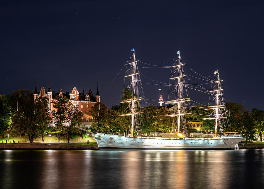Ship In The Night Photograph