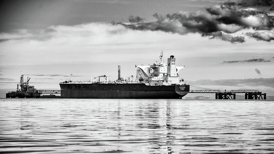 Ship Mono Photograph by David Michael Richards - Pixels