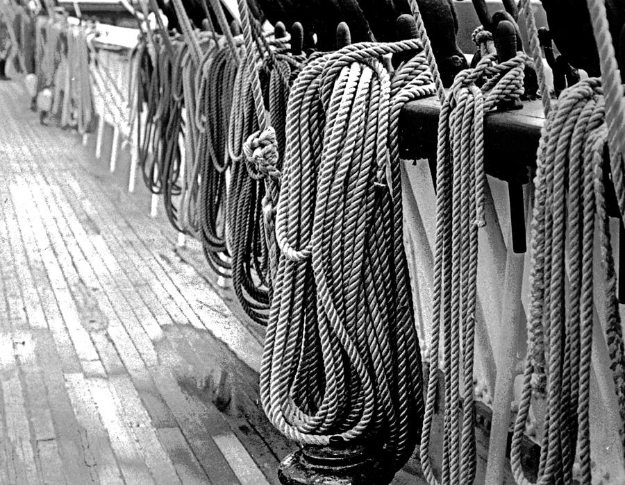 Ship Ropes Photograph by Jim Signorelli
