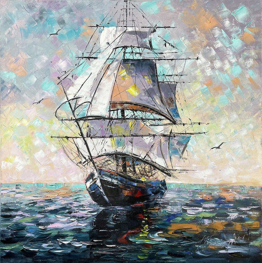 Pin on Sailing Ship Oil Paintings