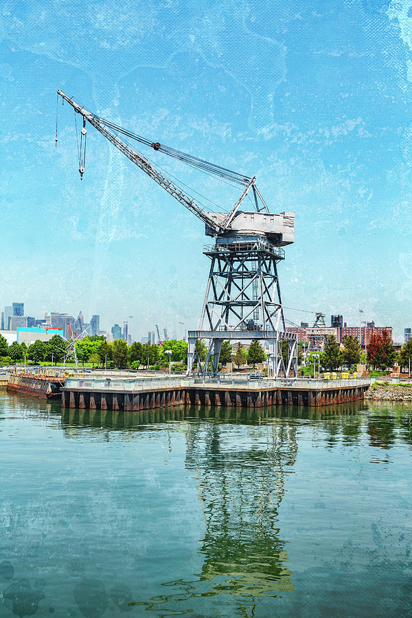 Ship Yard Crane Photograph by Cate Franklyn