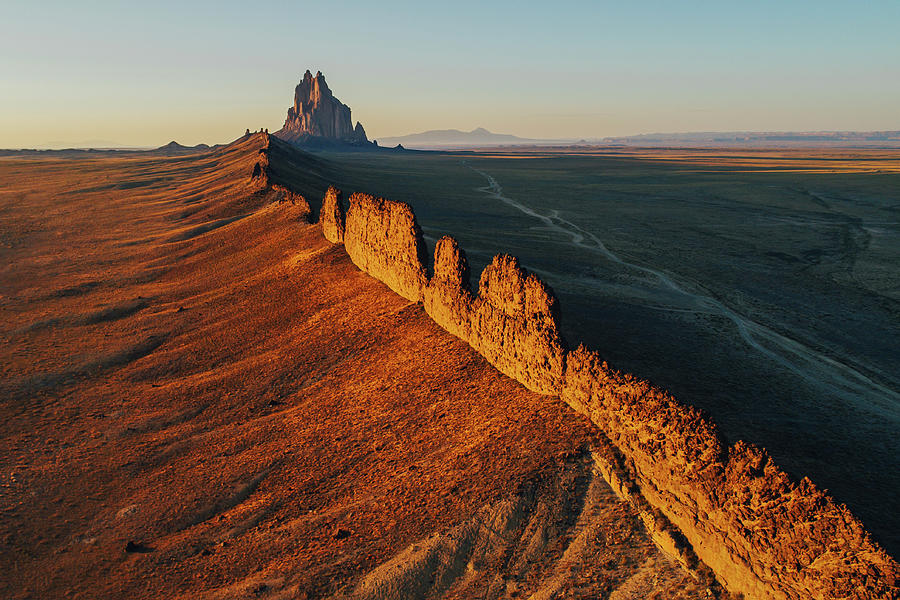 Landscape Photograph - Shiprock Landscape, New Mexico by Jeff Rose
