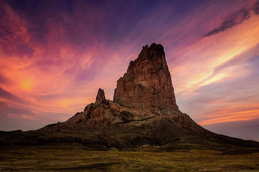 Mountain Photograph - Shiprock, New Mexico by Brian Venghous