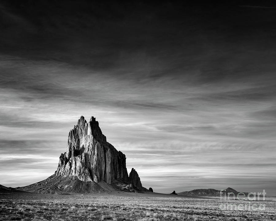 Black And White Photograph - Shiprock, New Mexico by Justin Foulkes